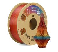 OVERTURE PLA Filament 1.75mm PLA 3D Printer Filament, Rainbow PLA 1kg Cardboard Spool (2.2lbs), Dimensional Accuracy +/- 0.02mm, Fit Most FDM Printer(Radiant Rainbow)