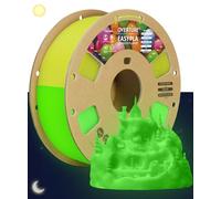 OVERTURE PLA Glow in The Dark 3D Printer Filament, Fluorescent PLA Filament 1.75mm, 1kg Cardboard Spool (2.2lbs), Accuracy +/- 0.02mm, Fit Most FDM Printer (Glow Yellow)