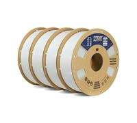 OVERTURE PLA Plus (PLA+) Filament 1.75mm, Stronger & More Durable, Professional Toughness 3D Printer Filament, 4kg (8.8lbs), Cardboard Spool, High Precision +/- 0.02mm (White*4)