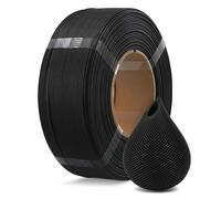 OVERTURE Refill PLA 3D Printer Filament, Black PLA Filamemt 1.75mm 1kg Spoolless, High Speed Refilament for Bambu Lab Reusable Spool, Accuracy +/- 0.02 mm, Fit Most FDM 3D Printers