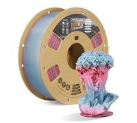 OVERTURE Silk PLA 3D Printer Filament 1.75mm, Color Changing PLA, Gradient Metallic Shine, High Flow, Low Warping, 1kg Cardboard Spool, Ideal for Cosplay & Artistic Prints (Silk Vaporwave)