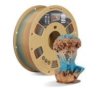 OVERTURE Silk PLA 3D Printer Filament 1.75mm, Color Changing PLA, Gradient Metallic Shine, High Flow, Low Warping, 1kg Cardboard Spool, Ideal for Cosplay & Artistic Prints (Silk Copper Shore)