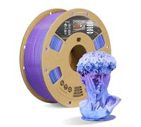 OVERTURE Silk PLA 3D Printer Filament 1.75mm, Color Changing PLA, Gradient Metallic Shine, High Flow, Low Warping, 1kg Cardboard Spool, Ideal for Cosplay & Artistic Prints (Silk Periwinkle)