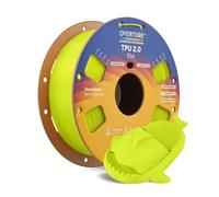 OVERTURE TPU 2.0 3D Printer Filament 1.75mm, Soft 95A 1kg Grass Green | High Speed, High Elasticity & Durability, Excellent Layer Adhesion, Accuracy +/- 0.02mm, Fits Most FDM (Grass Green)