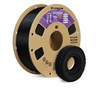 OVERTURE TPU Filament 1.75mm Flexible TPU 95A Soft 3D Printer Filament, 1kg Spool (2.2 lbs), Dimensional Accuracy +/- 0.02 mm (Black)