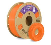 OVERTURE TPU Filament 1.75mm Flexible TPU Roll, 95A Soft 3D Printer Filament, 1kg Spool (2.2 lbs), Dimensional Accuracy +/- 0.02 mm (Neon Orange)