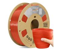 OVERTURE TPU High Speed Filament 1.75mm Flexible 95A TPU Roll, 3D Printer Filament,Dimensional Accuracy +/- 0.02 mm, Fit Most FDM Printer (HS TPU Translucent Orange)