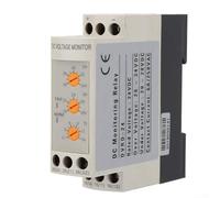 Overvoltage and Undervoltage Protector, DVRD-24 DC NO/NC Contacts Real-Time Monitoring Adjustable Delay For DC Motors, Batteries, UPS Power Supplies for Industrial Control Systems(DC24V)