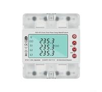 Overvoltage Undervoltage Protector Relay Switch for Tuya For WiFi Three Phase Meter with Adjustable Voltage Range Rated AC380V Frequency 50Hz/60Hz