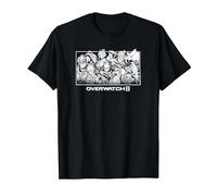 Overwatch 2 Heroes Group Shot Colorless Poster T-Shirt