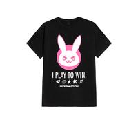 Overwatch - I Play To Win D.Va - T-Shirt - black - L - 100% Cotton L