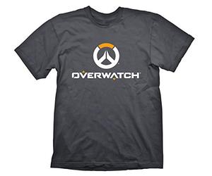 Overwatch T-Shirt "Logo" White/Orange on Grey Size XL