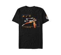 Overwatch - Tracer Pew Pew Pew! - T-Shirt - black - M - 100% Cotton,Jersey M