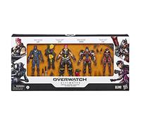 Overwatch Ultimates Series 6-Inch Collectible Carbon Series Action Figure 4-Pack with Genji, Zarya, Pharah, and D. Va - Blizzard Video Game