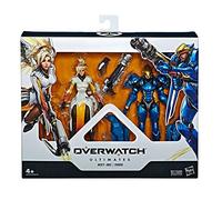 Overwatch Ultimates Series Pharah and Mercy Dual Pack 6 Inch Scale Collectible Action Figures with Accessories, Blizzard Video Game Characters