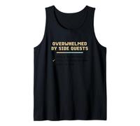 Overwhelmed by Side Quest - Funny Laundry Quests Tank Top