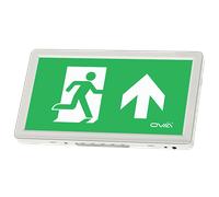 Ovia OBKE2-W 2W LED IP40 Maintained Emergency Self-Test Enable/Disable Exit Box - All 4 Legends Supplied - 6500K - White