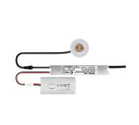 Ovia OBKI5C 5W LED IP20 Non-Maintained Self-Test Enable/Disable Emergency Corridor Downlight - 5500K - White