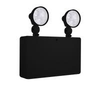 Ovia OBKN2-B 2W LED IP65 Non-Maintained Emergency Self-Test Enable/Disable Twin Spot - 6500K - Black