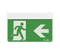Ovia OBKS2-LR-W 2W LED IP20 Maintained Self-Test Enable/Disable 5 In 1 Emergency Exit Sign - Legend Left/Right - 5500K - White