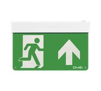 Ovia OBKS2-U-W 2W LED IP20 Maintained Self-Test Enable/Disable 5 In 1 Emergency Exit Sign - Legend Up - 5500K - White