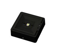 Ovia OBKS3S-B 2.5W LED IP40 Square Non-Maintained Emergency Self-Test Enable/Disable Ceiling Light - 6500K - Black