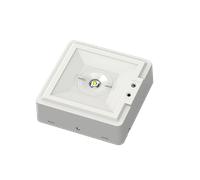 Ovia OBKS3S-W 2.5W LED IP40 Square Non-Maintained Emergency Self-Test Enable/Disable Ceiling Light - 6500K - White