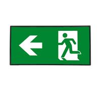 Ovia OBKV4-B 4W LED IP20 Maintained Self-Test Enable/Disable Emergency Exit Box - All 4 Legends- 5500K - White