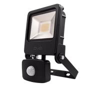 Ovia OV10120BKWWPIR PathFinder 20W IP65 LED Floodlight with PIR 3000K Black