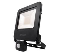 Ovia OV10150BKCWPIR PathFinder 50W IP65 LED Floodlight with PIR 4000K Black