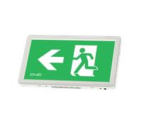 Ovia OVEM11311WHLST 3W LED 3W LED IP20 Self-Test Maintained Emergency Exit Box- Left Legend - 6500K - White