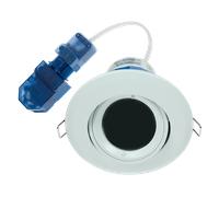 Ovia OVGU305WH FlameGuard 240V GU10 Cast Fire-Rated IP20 Adjustable Downlight White