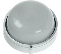 Ovia OVOL405WH Barra 240V E27 IP54 Round Plain Bulkhead White