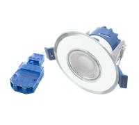 Ovia OXM-CH 4-6.4W Dimmable IP65 Fixed LED Downlight With CTA Switch - Chrome