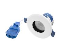 Ovia OXMB-B-W 4-6.4W Dimmable IP65 Baffle LED Downlight With CTA Switch - Black - White