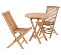 Oviedo Teak Wood 2 Seater Round Bistro Set