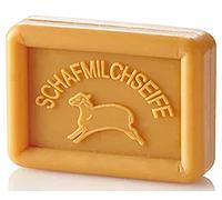 Ovis Hansen 100256 Sheep's Milk Soap Square Turmeric Honey 8.5 x 6 cm 100 g Orange