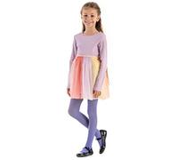 OVISSA Ballet Tights for Girls - School Uniform Dancing Sport 50 DEN With Microfibre - Strong Footed Soft Tights for Kids 3-4 Years, Violet