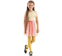 OVISSA Ballet Tights for Girls - School Uniform Dancing Sport 50 DEN With Microfibre - Strong Footed Soft Kids Tights 11-12 Years, Yellow
