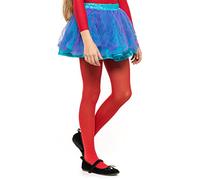OVISSA Ballet Tights for Girls - School Uniform Dancing Sport 50 DEN With Microfibre - Strong Footed Soft Kids Tights 7-8 Years, Red
