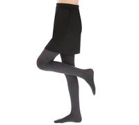 OVISSA Ballet Tights for Girls - School Uniform Dancing Sport 50 DEN With Microfibre - Strong Footed Soft Tights for Kids - 3-4 Years, Graphite