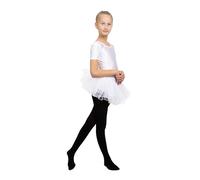 OVISSA Girls Ballet Tights 80 DEN Durable & Stretchy Dance Tights Black 7-11 Years