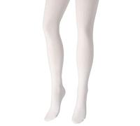 OVISSA Italian Thick Tights For Women Acrylic Wool 180 Denier Soft Opaque Tights For Women, Ladies Elastic Solid Tights with Reinforced Strong Toe Waistband, White Tights Sizes S-XL