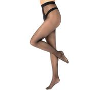 OVISSA Patterned Tights For Women Ladies 20 Denier Italian Resistant Soft Stretchy Breathable Elastic Solid Fishnet Stockings Black