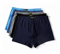 OVLAJ Mens Boxers Plus Size 9Xl 10Xl Large Loose Male Cotton Underwears Boxers High Waist Breathable Fat Belts Big Yards Mens Underwear-A,6Xl 87.5-95Kg