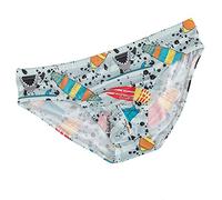 OVLAJ Men's briefs 3 Pcs Mens Underwear Cartoon Printed Panties Soft Silky Men Underpants-01,L