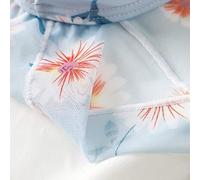 OVLAJ Men'S Underwear 2Pcs Men See Through Sheer Flowers Briefs Bulge Pouch Underwear Low-Waist Ultra-Thin Thongs Bikini Panties-Blue,M