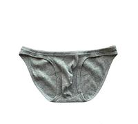 OVLAJ Underwear for man Men Striped Briefs Men Low Waist Cotton Breathable Underwear-1,Xl