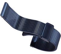OVLIIYWZY 18-22mm Watch Strap Adjustable Stainless Steel Mesh Replacement Watch Band Breathable and Waterproof Universal Strap Width Blue-21mm