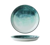 OVLIIYWZY Dinner Plates Chinese-Style Ceramic Dinner Plate Home Creative Hand-Painted Porcelain Plate Large Dessert Dinner Plates Microwave Dishwasher Safe Appetizer Dessert Snack